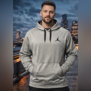 Nike Jordan Dri-FIT Hoodie XXL Gray Jumpman Athletic Pullover